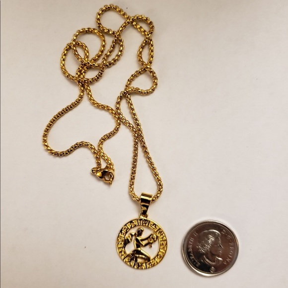 Virgo Zodiac Sign Gold Filled 18” Long Nec… - Picture 3 of 4